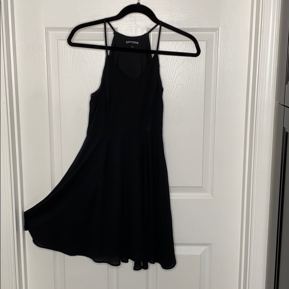 black cocktail dress